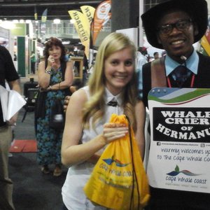 One of the winners at the Spin and Win  